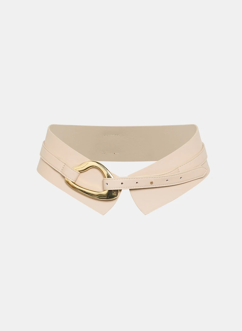 Ceinture à détails métalliques