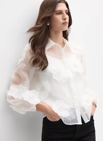 Floral Organza Blouse