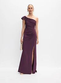 BA Nites - Off-The-Shoulder Slit Dress