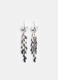 Boucles d'oreilles pendantes en feuilles