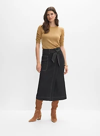 Denim Midi Skirt