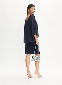 Joseph Ribkoff - Chiffon Overlay Dress