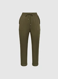 Pull-On Drawstring Capris
