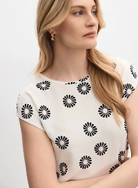 Floral Cap Sleeve Top