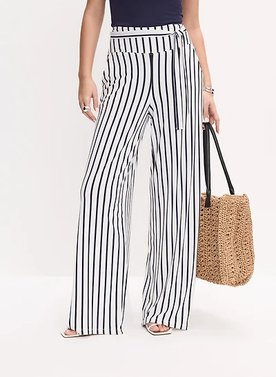 Joseph Ribkoff - Striped Wide Leg Pants