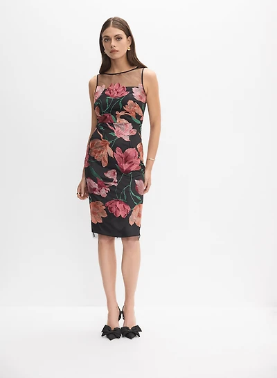 Floral Mesh Dress