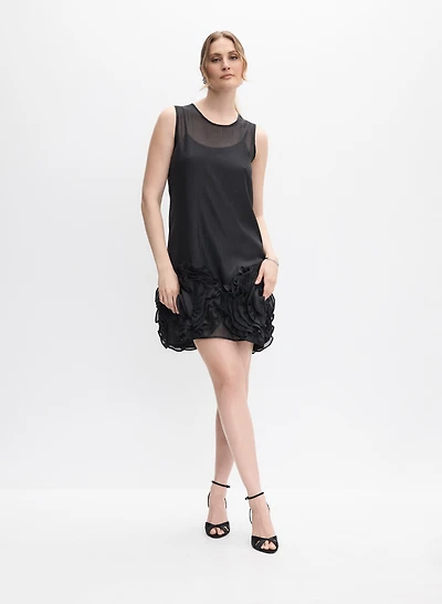 Rosette Organza Dress