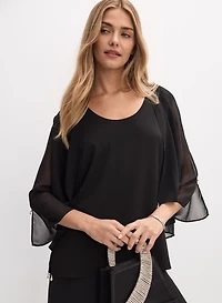 Joseph Ribkoff - Chiffon Blouse & Cover-Up Set