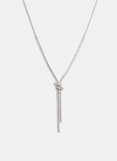 Baguette Y Necklace