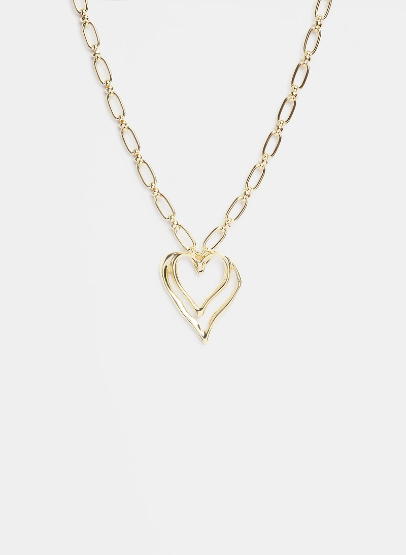 Collier à pendentif en cœur