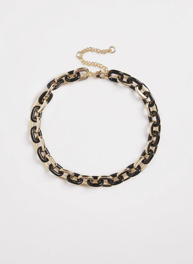 Two-Tone Chain Necklace