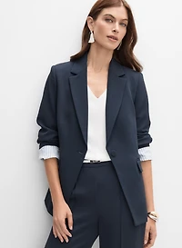 Blazer à revers cranté