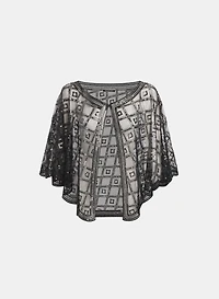 Sequined Geometric Shawl