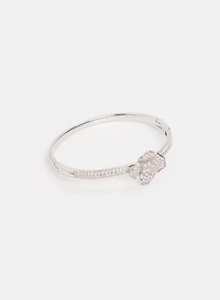 Floral Pave Crystal Bracelet