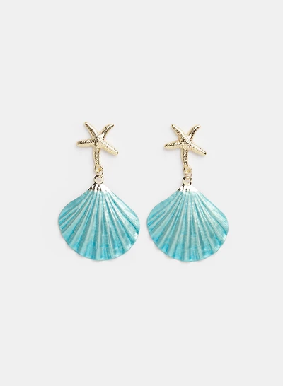 Seashell Drop Earrings