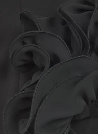 Spiral Flounce Cuff Dress