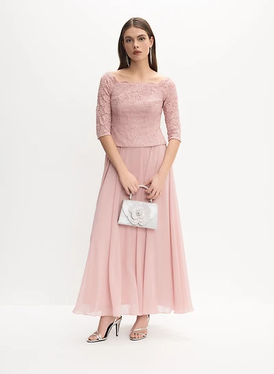 Alex Evenings - Lace & Chiffon Dress
