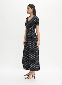 Joseph Ribkoff - Wrap-Over Polka Dot Jumpsuit