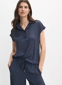 Button Placket Blouse