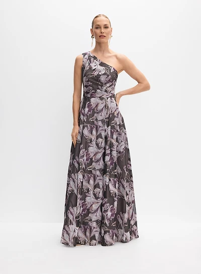 BA Nites - Floral Jacquard Gown