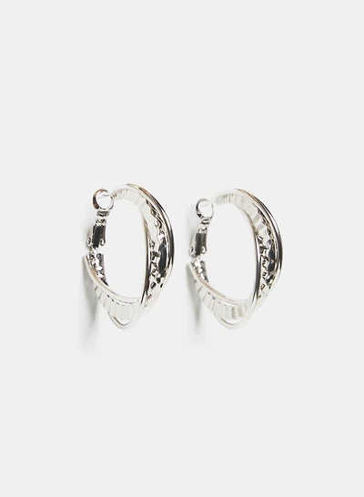 Intertwined Hoop Earrings