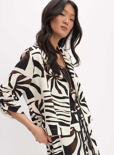 Joseph Ribkoff - Abstract Print Jacket