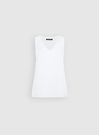 Blouse en crêpe à encolure V