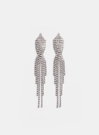 Cubic Zirconia Chandelier Earrings