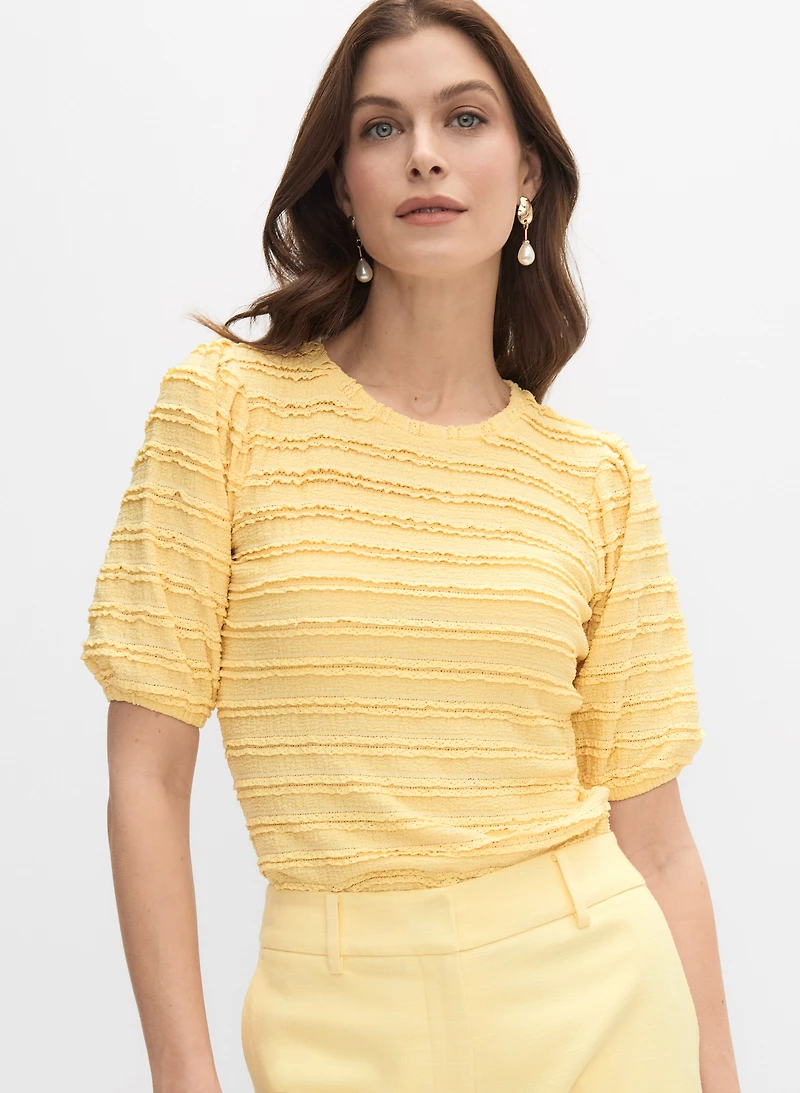 Lace Puff Sleeve Top