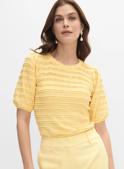 Lace Puff Sleeve Top