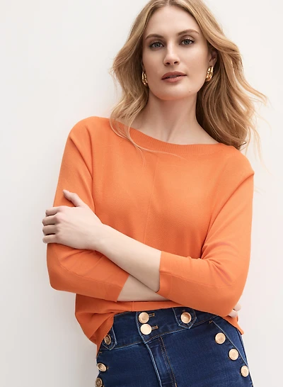 Joseph Ribkoff - Boat Neck Sweater