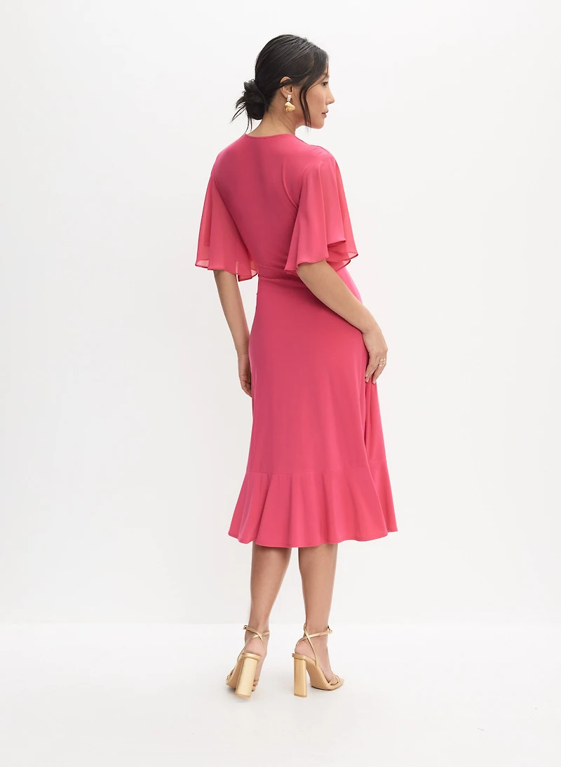 Joseph Ribkoff - Chiffon Wrap Dress
