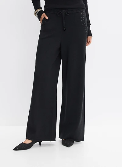 Joseph Ribkoff - Knit Wide-Leg Pants