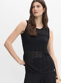 Joseph Ribkoff - Open-Knit Tank Top