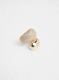 Cubic Zirconia Crystal Ring