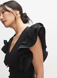 Joseph Ribkoff - Robe cocktail à manches volantées