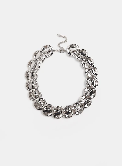 Metal Disc Necklace