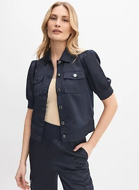 Veste à manches bouffantes