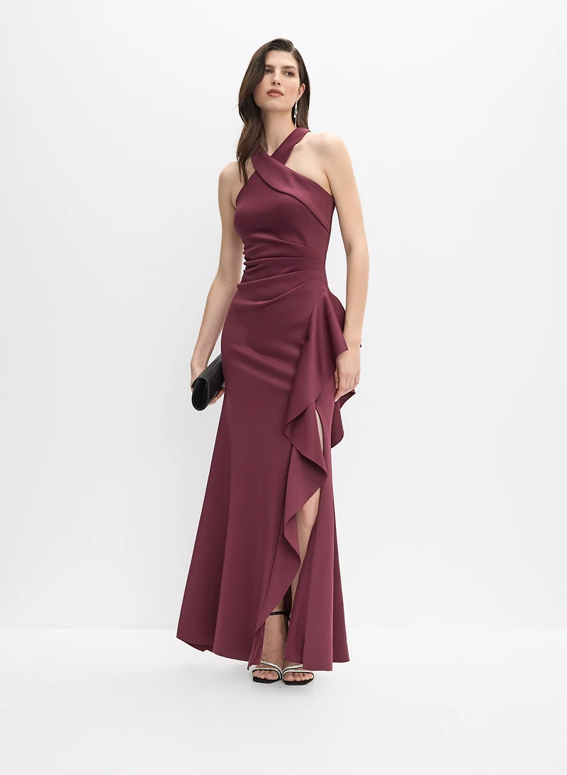 BA Nites - Waterfall Ruffle Dress