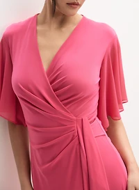 Joseph Ribkoff - Chiffon Wrap Dress