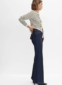 Jean structuré à double boutons
