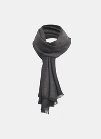 Metallic Fan Motif Scarf