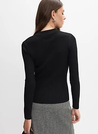 Cardigan illusion boutonné