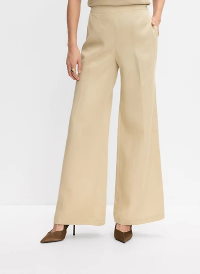 Pantalon à jambe large