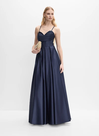 Robe de bal à corset perl