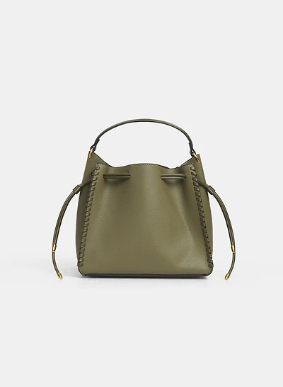 Vegan Leather Bucket Bag