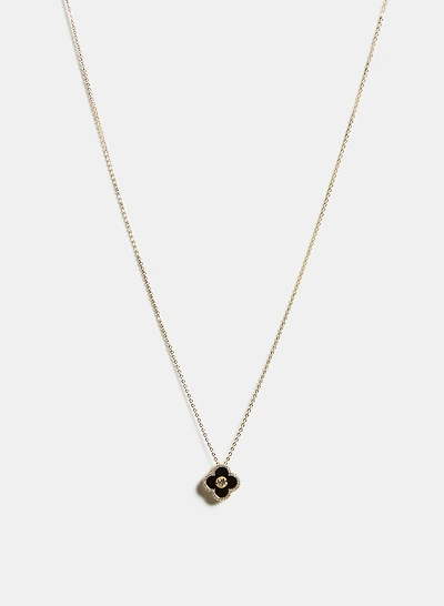 Resin Clover Pendant Necklace