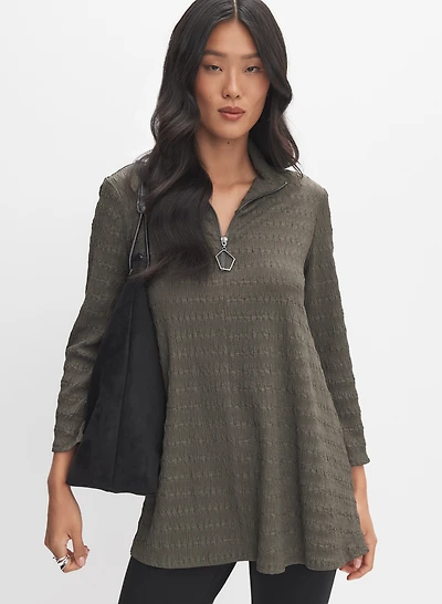 Joseph Ribkoff - Half-Zip Closure Top