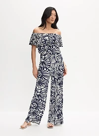 Palm Print Jumpsuit