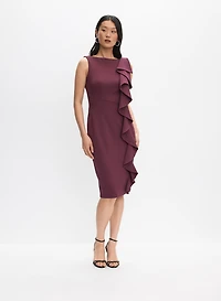 Cascade Ruffle Front Dress